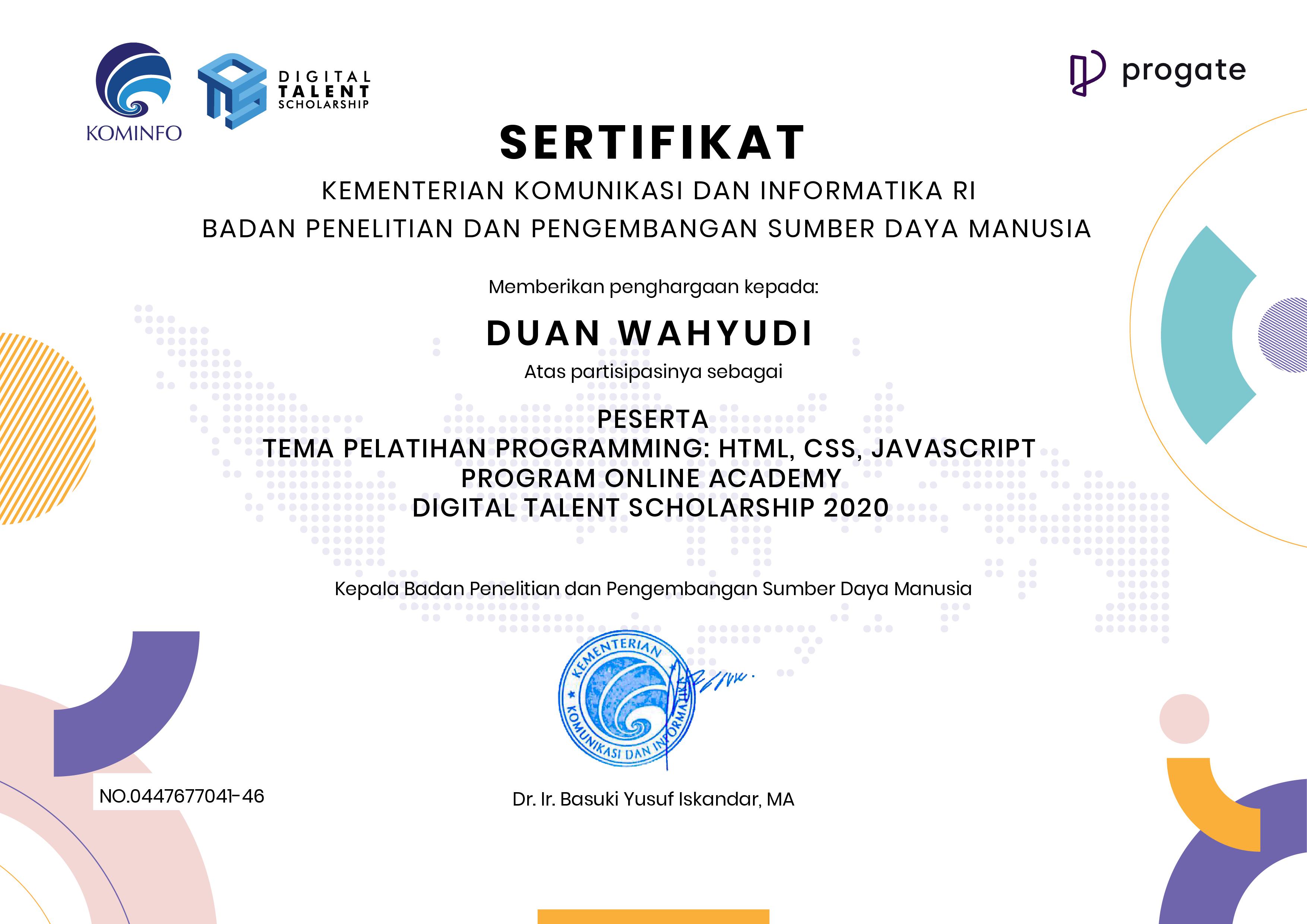 Duan Wahyudi