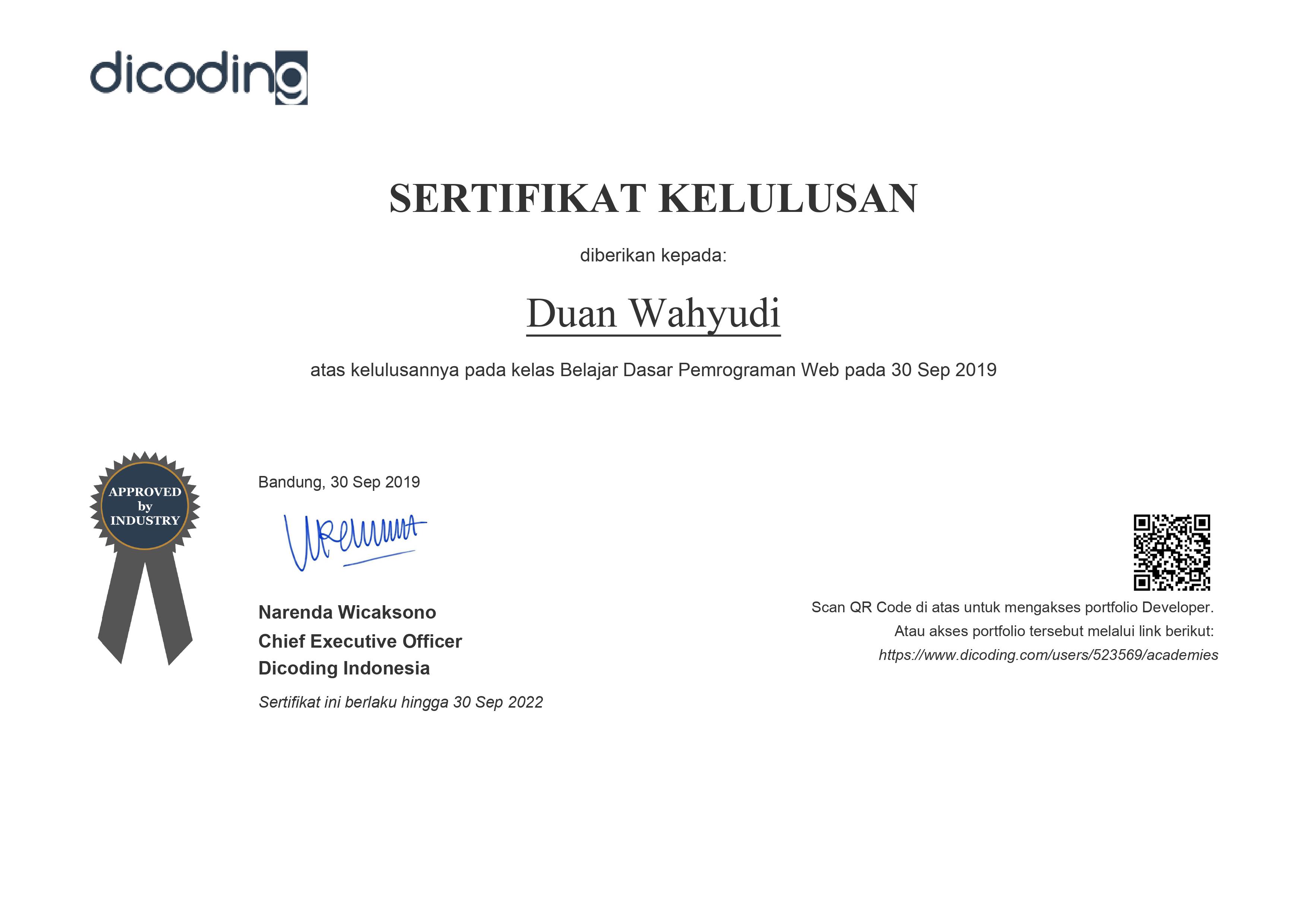 Duan Wahyudi